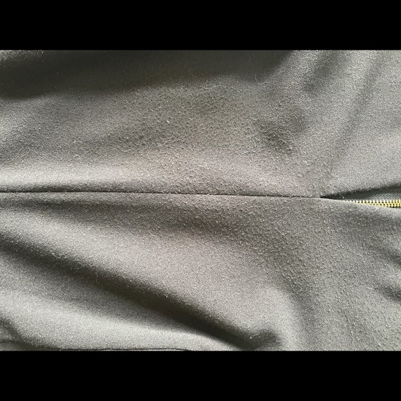 Kensie Black Split Neck Crepe Dress - Picture 5 of 5